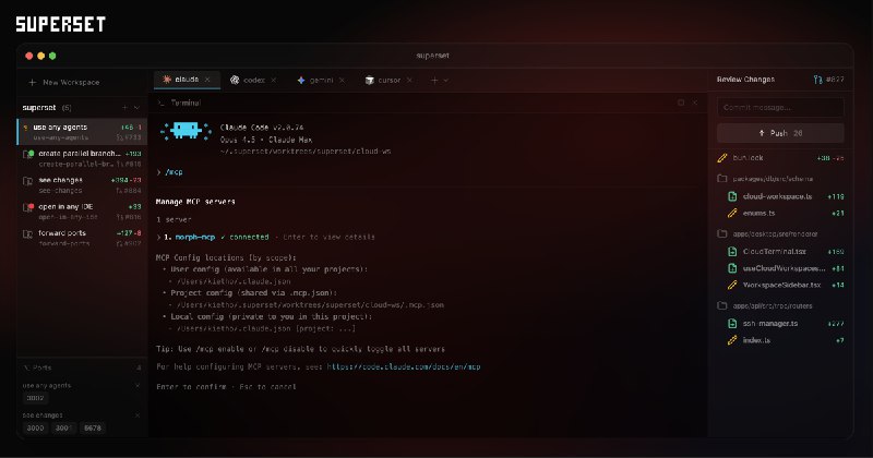 Superset - Orchestrate any coding agent