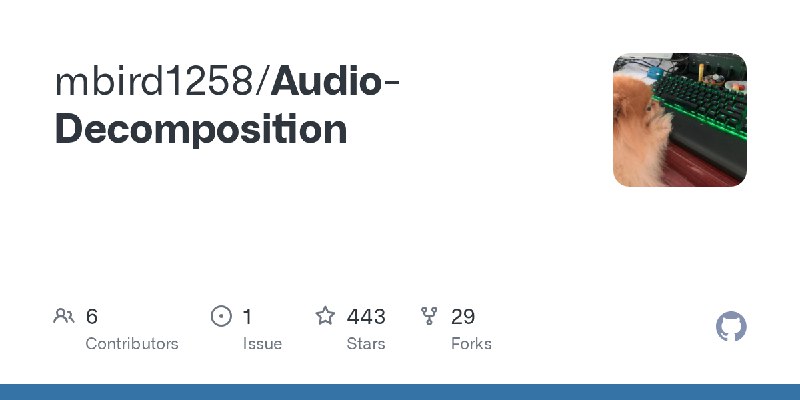 GitHub - mbird1258/Audio-Decomposition