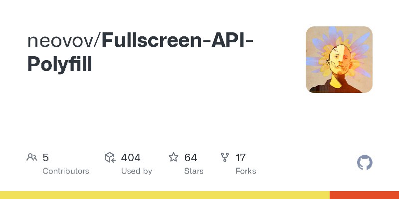 GitHub - neovov/Fullscreen-API-Polyfill